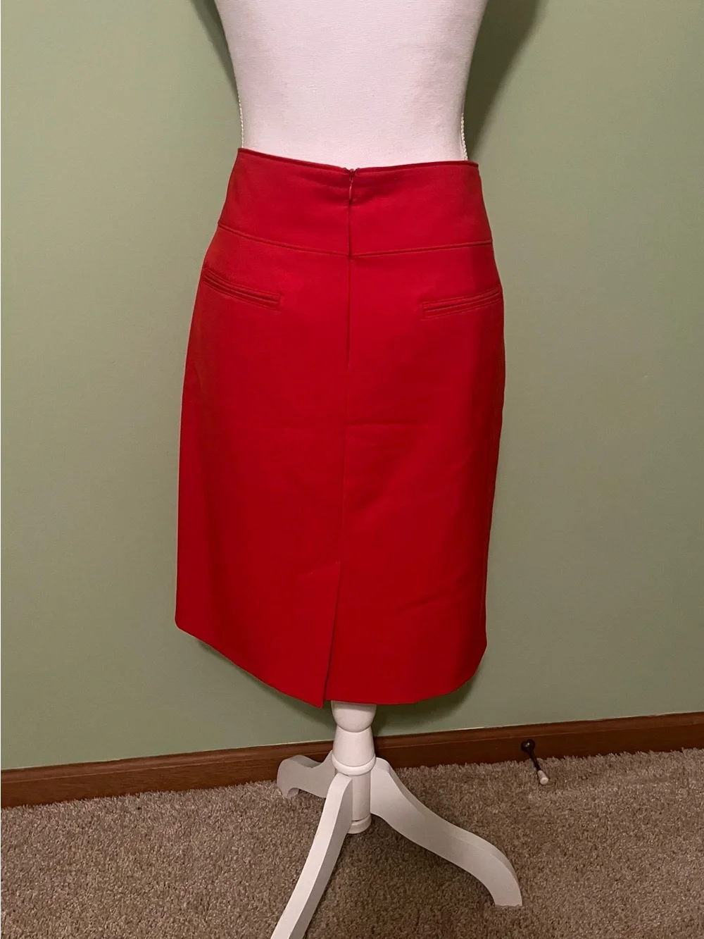 Orange Classic A-Line Skirt - Worthington - Size 12